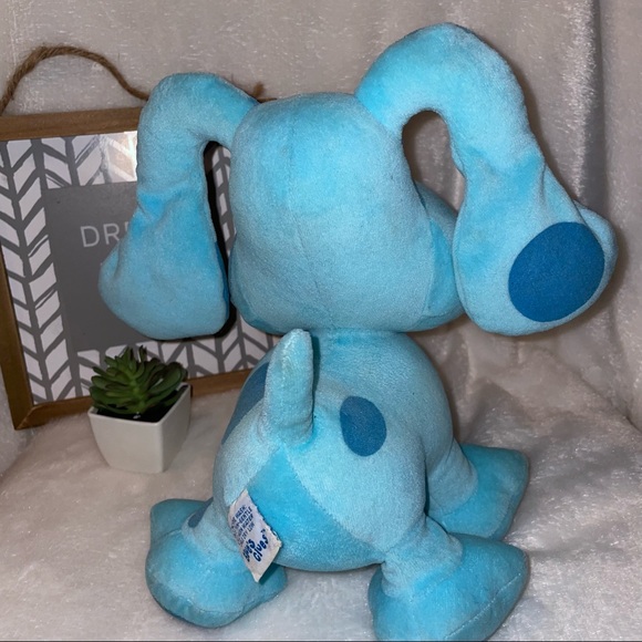 Nickelodeon Blues Clues Puppy Dog w/ Paw Print Plush Doll Viacom Eden Toy - Picture 6 of 11